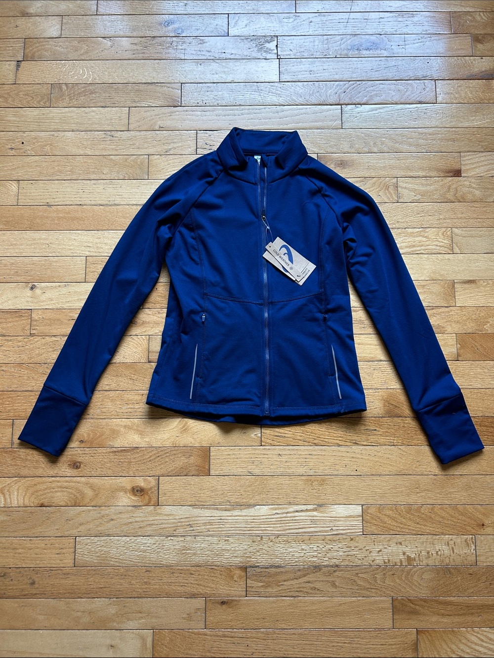 Asics Deep Navy Zip-Front Yoga Utility Jacket